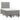 Pat box spring cu saltea, gri deschis, 120x190 cm, catifea