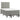 Pat box spring cu saltea, gri deschis, 120x190 cm, catifea