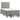 Pat box spring cu saltea, gri deschis, 120x190 cm, catifea