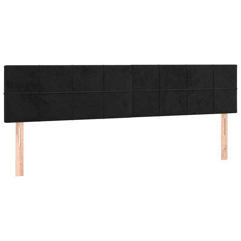 Pat box spring cu saltea, negru, 120x190 cm, catifea
