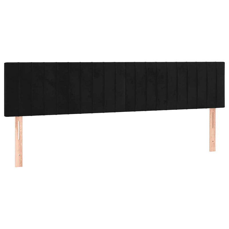 Pat box spring cu saltea, negru, 120x190 cm, catifea