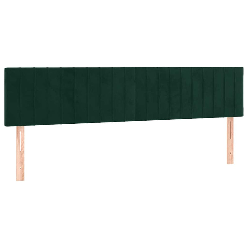 Pat box spring cu saltea, verde închis, 120x190 cm, catifea