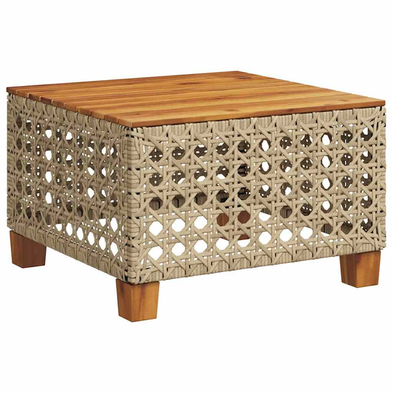 Set canapele de grădină, 9 piese, cu perne, bej, poliratan
