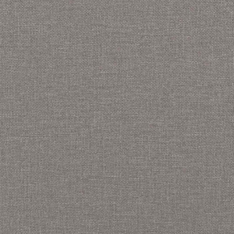 Șezlong cu perne, gri taupe, material textil