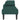 Șezlong cu perne, verde închis, material textil