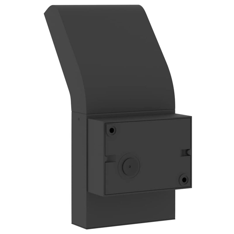 Lampă exterioară de perete cu LED, negru, aluminiu turnat
