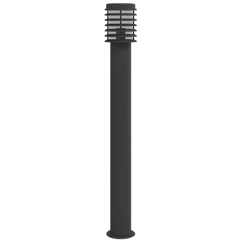 Lămpi de podea de exterior 3 buc. negru 110 cm oțel inoxidabil