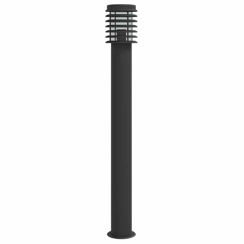 Lămpi de podea de exterior 3 buc. negru 110 cm oțel inoxidabil