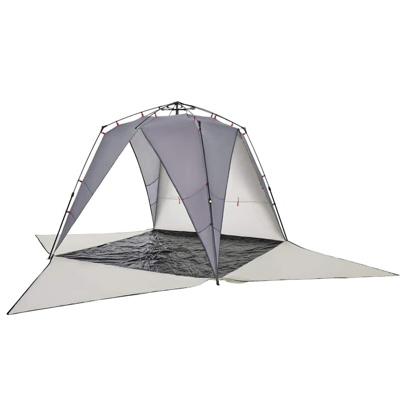 Cort camping 4 persoane gri impermeabil setare rapidă