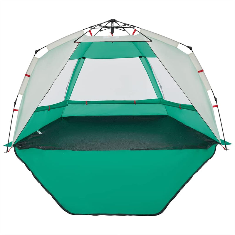 Cort camping 3 persoane verde marin impermeabil setare rapidă