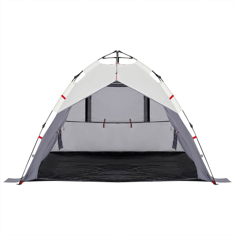 Cort camping 3 persoane gri impermeabil setare rapidă