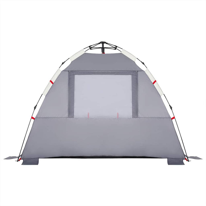 Cort camping 3 persoane gri impermeabil setare rapidă