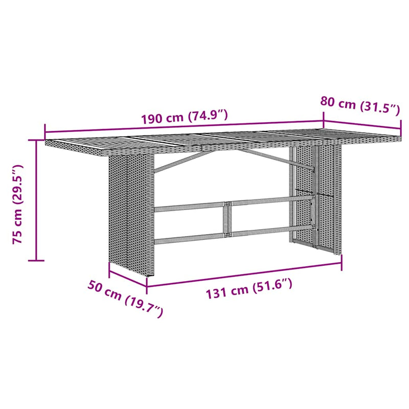 Set mobilier de grădină cu perne, 9 piese, negru, poliratan