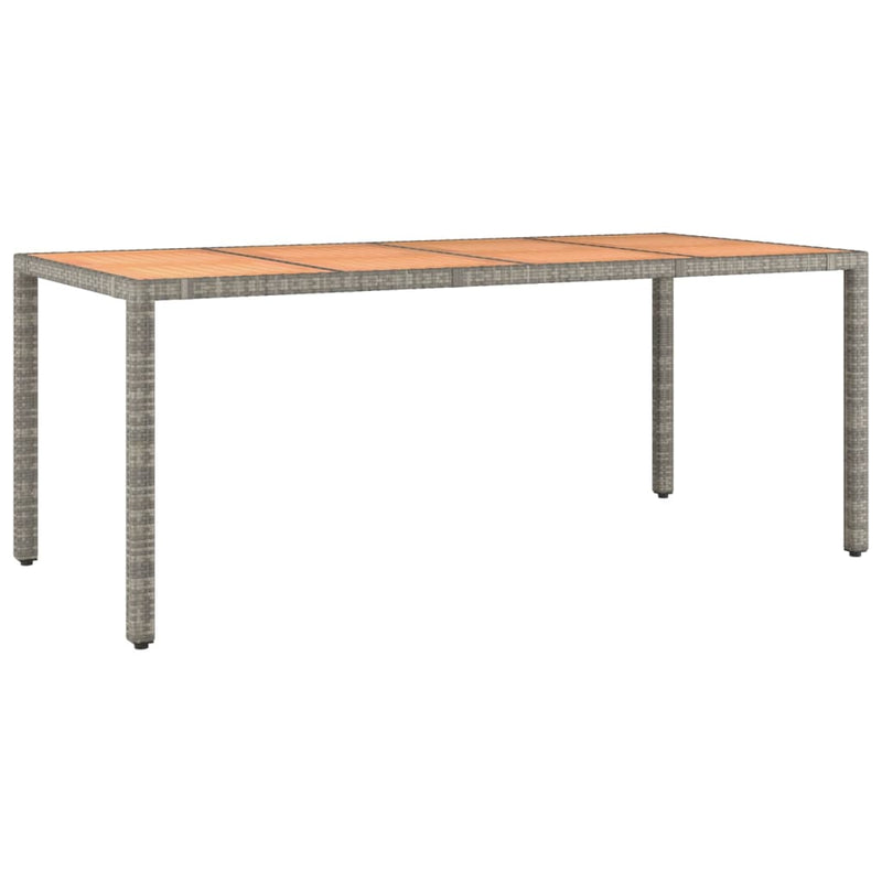 Set mobilier grădină cu perne, 9 piese, gri, poliratan