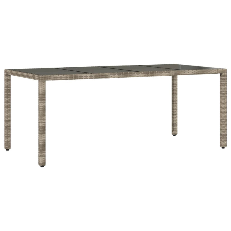 Set mobilier de grădină cu perne, 7 piese, gri, poliratan