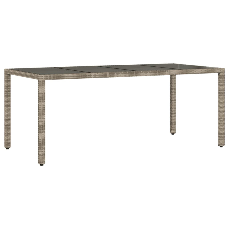 Set mobilier grădină cu perne, 9 piese, gri, poliratan
