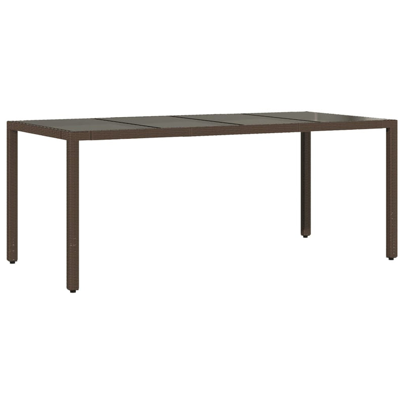 Set mobilier de grădină cu perne, 9 piese, maro, poliratan