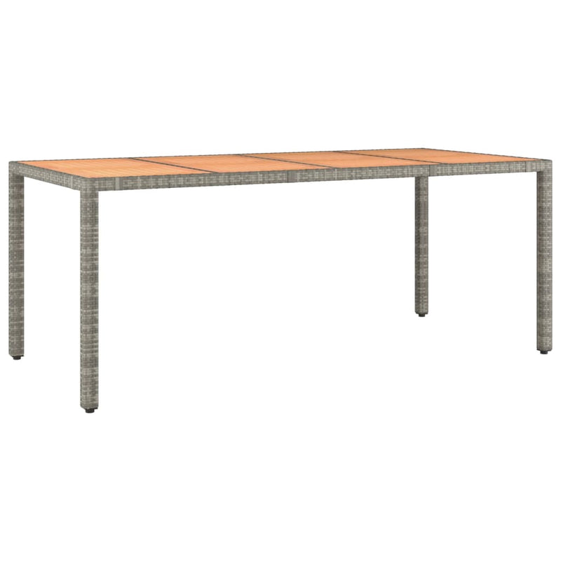 Set mobilier grădină cu perne, 9 piese, gri, poliratan