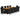 Set mobilier de exterior cu perne, 11 piese, negru, poliratan