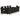 Set mobilier de exterior cu perne, 11 piese, negru, poliratan