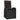Set mobilier de exterior cu perne, 11 piese, negru, poliratan