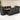 Set mobilier de exterior cu perne, 11 piese, negru, poliratan
