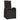 Set mobilier de exterior cu perne, 11 piese, negru, poliratan