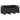 Set mobilier de exterior cu perne, 11 piese, negru, poliratan