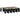 Set mobilier de exterior cu perne, 11 piese, negru, poliratan