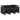 Set mobilier de exterior cu perne, 11 piese, negru, poliratan