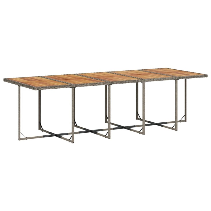 Set mobilier de grădină cu perne, 13 piese, gri, poliratan