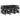 Set mobilier de exterior cu perne, 11 piese, negru, poliratan
