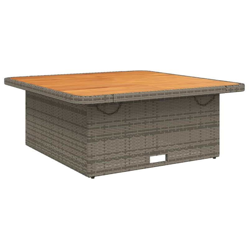Set mobilier de grădină cu perne, 4 piese, gri, poliratan