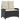 Set mobilier de grădină cu perne, 4 piese, negru, poliratan