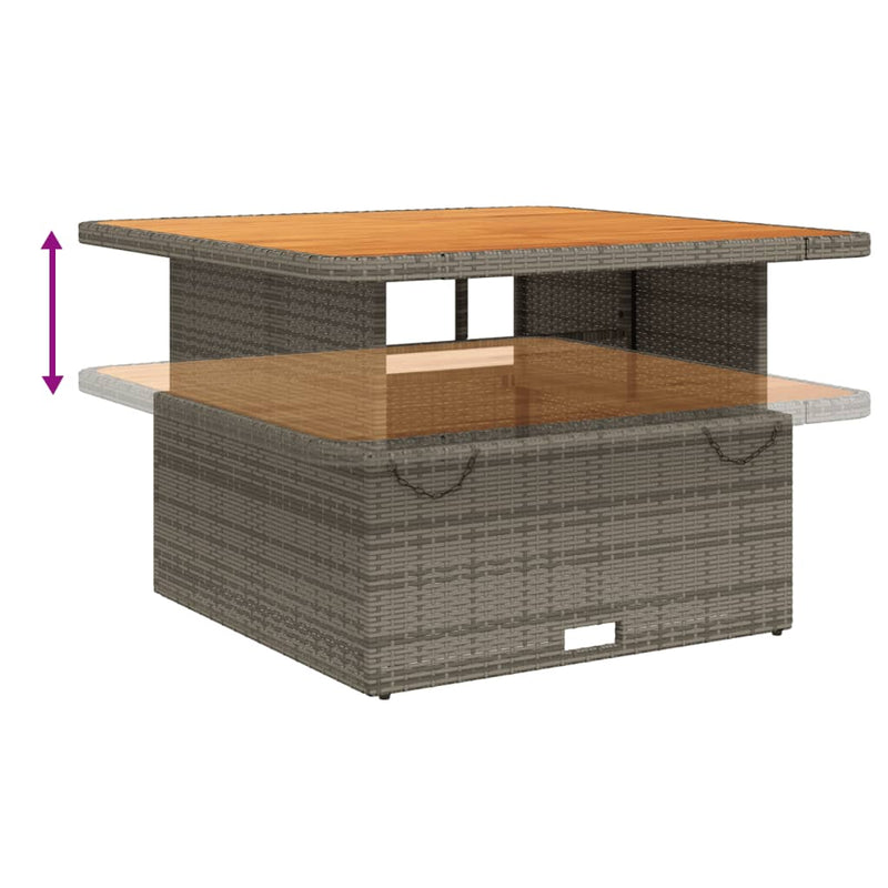 Set mobilier de grădină cu perne, 5 piese, gri, poliratan