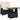 Set mobilier de grădină cu perne, 2 piese, negru, poliratan