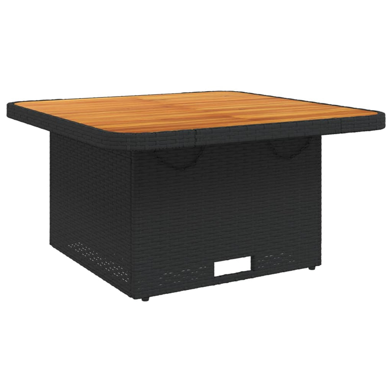 Set mobilier de grădină cu perne, 3 piese, negru, poliratan