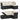 Set mobilier de grădină cu perne, 4 piese, negru, poliratan