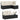 Set canapele de grădină cu perne, 7 piese, negru, poliratan