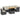 Set canapele de grădină cu perne, 7 piese, negru, poliratan
