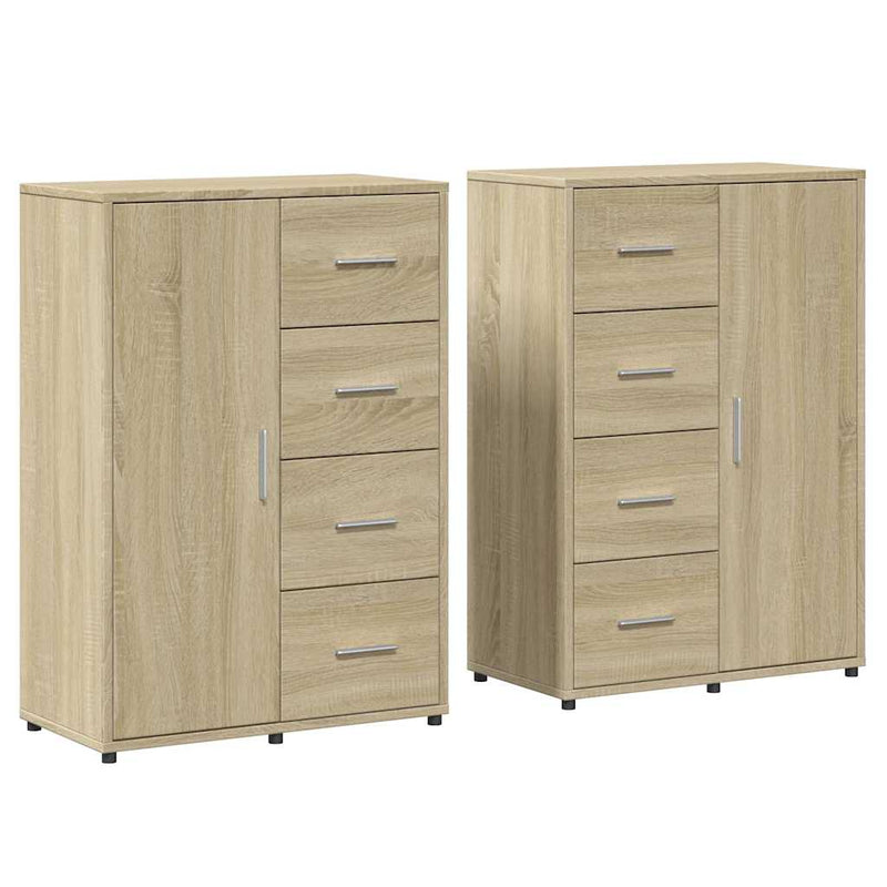 Dulapuri, 2 buc., stejar sonoma, 60x31x84 cm, lemn prelucrat