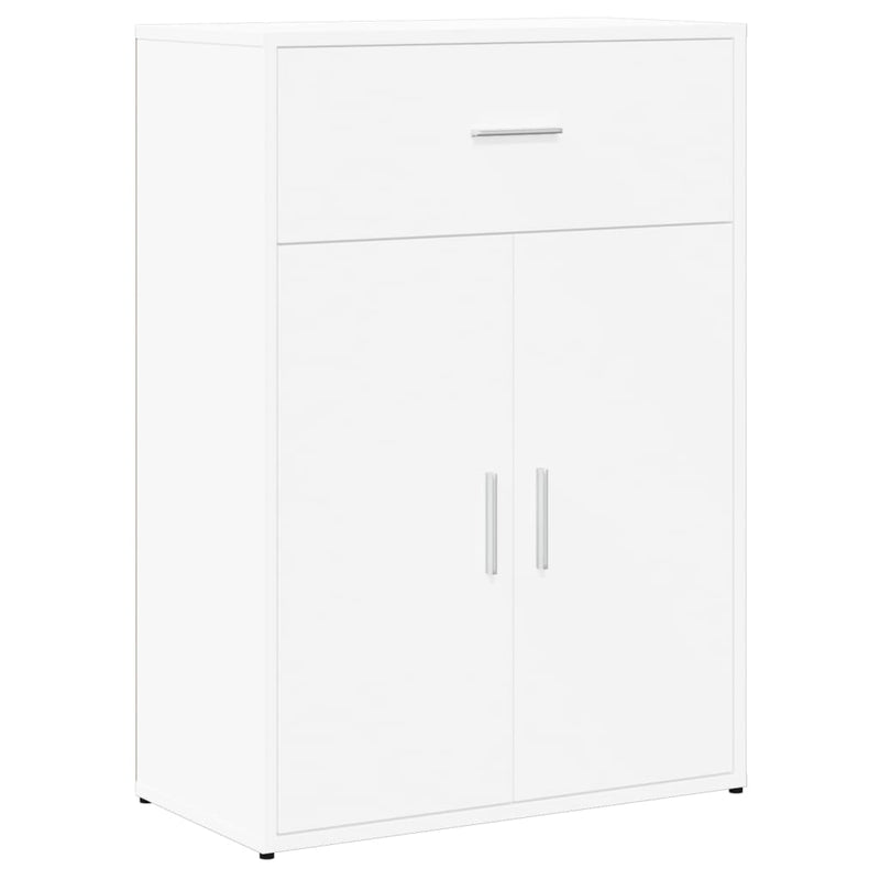 Dulapuri, 2 buc., alb, 60x30x84 cm, lemn prelucrat