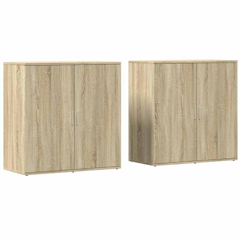Dulapuri, 2 buc., stejar sonoma, 79x38x80 cm, lemn prelucrat
