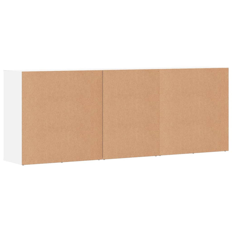 Servante, 3 piese, alb, lemn prelucrat