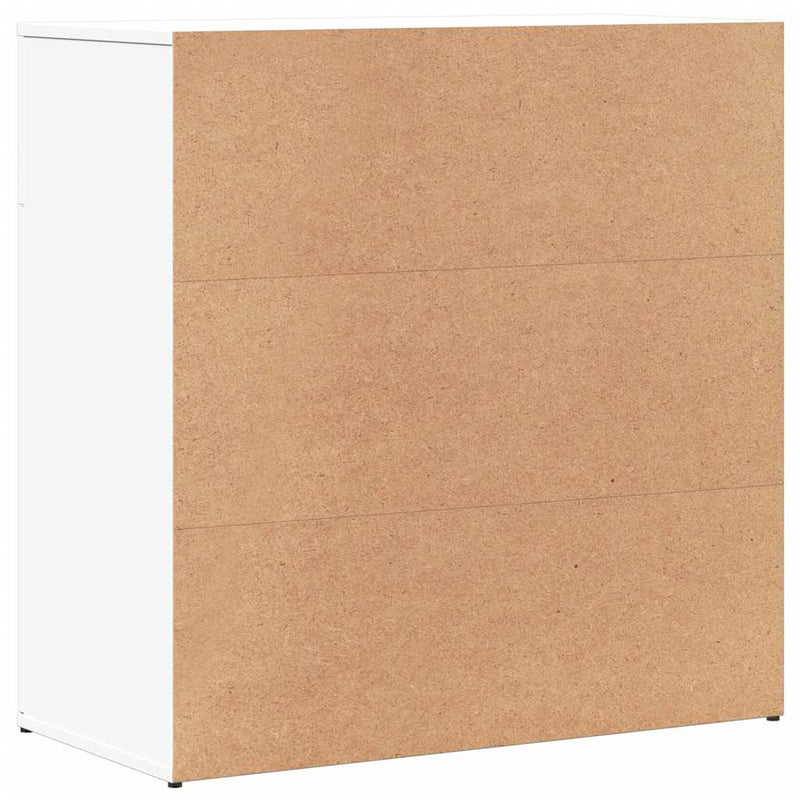 Dulapuri, alb, 2 buc., 79x38x80 cm, lemn prelucrat