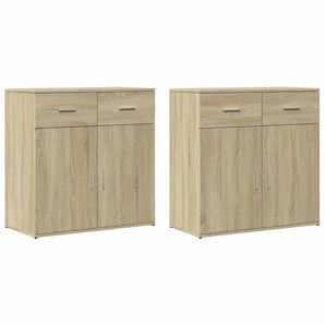 Dulapuri, 2 buc., stejar sonoma, 79x38x80 cm, lemn prelucrat