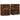 Dulapuri, 2 buc., stejar fumuriu, 60x39x80 cm, lemn prelucrat