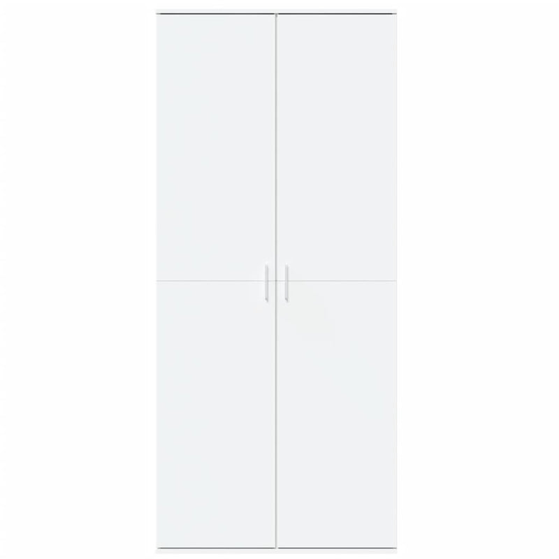 Dulap înalt, alb, 80x35x180 cm, lemn prelucrat