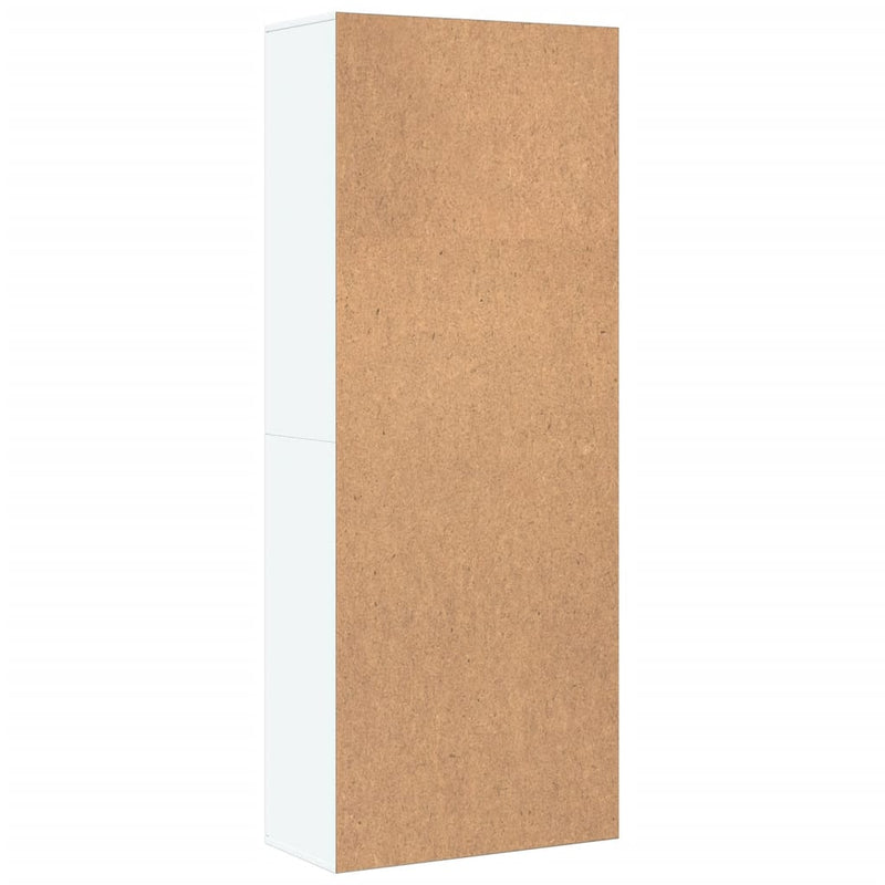 Dulap înalt, alb, 70x35x180 cm, lemn prelucrat