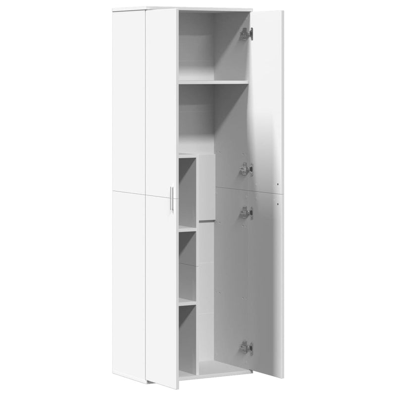Dulap înalt, alb, 60x35x180 cm, lemn prelucrat
